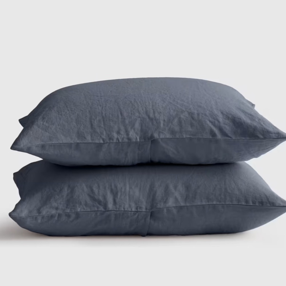 Quince Slate Blue Pillow Set